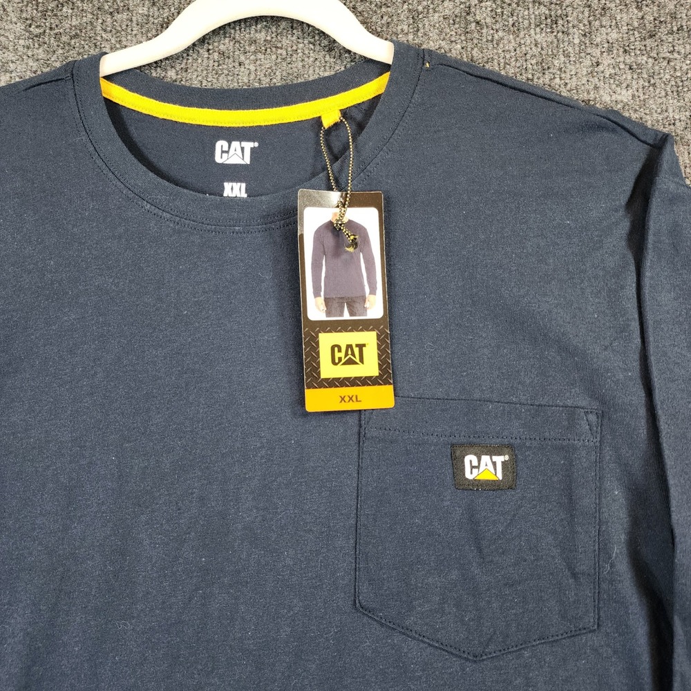 CAT Caterpillar Men's Workwear Utility Pocket Long Sleeve Tee XXL NWT